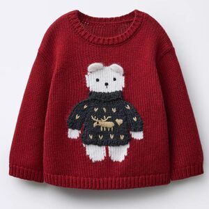 ZARA WOOL KNIT JUMPER WITH EMBROIDERED MOUSE